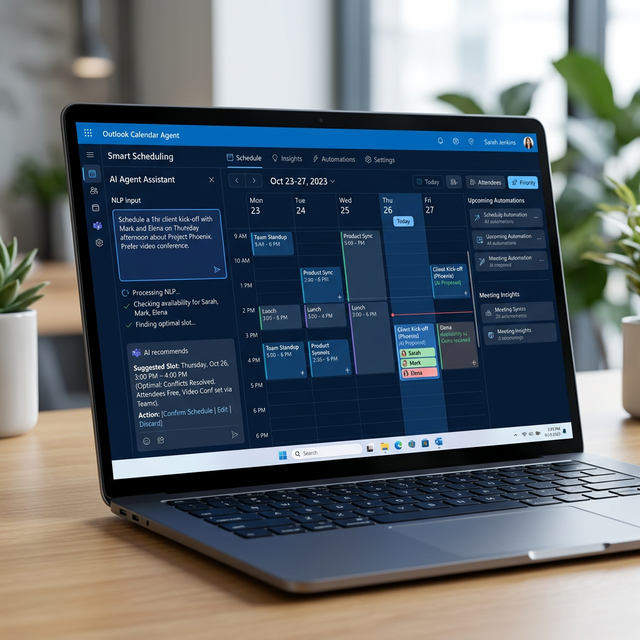 AI Outlook Calendar Agent Live Runtime Preview Poster